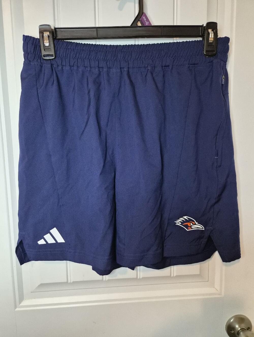 Large Adidas UTSA Roadrunners Performance Shorts Gym Crossfit Running Beach Casu